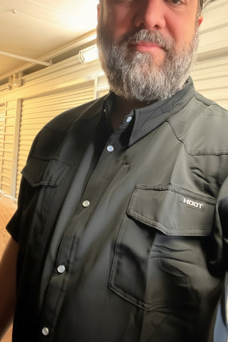 TX Pearl Snap Black Guide Short